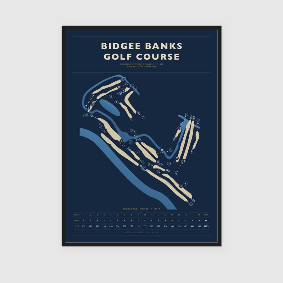 Bidgee Banks Golf Course in Dusk Navy