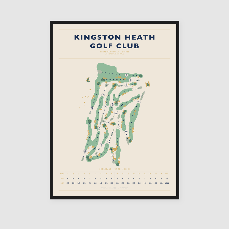 Kingston Heath Golf Club in Dawn Linen